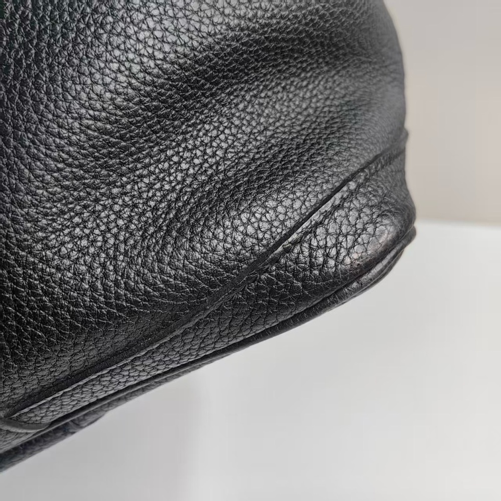 Hermes Garden Party 36 Togo A 2017 Black Silver Hardware Handbag Negonda - Picture 6 of 14